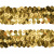 Тесьма с пайетками D16, шир. 30 мм/уп. 25+/-1 м, цвет золото - купить в Набережных Челнах. Цена: 1 087.39 руб.