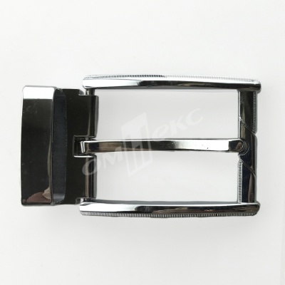Пряжка металлическая для мужского ремня 845005А#2 (шир.ремня 40 мм), цв.-никель - купить в Набережных Челнах. Цена: 110.29 руб.