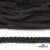 Шнур плетеный d-6 мм круглый, 70% хлопок 30% полиэстер, уп.90+/-1 м, цв.1078-черный - купить в Набережных Челнах. Цена: 588 руб.