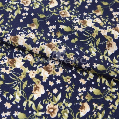 Плательная ткань "Фламенко" 1.1, 80 гр/м2, шир.150 см, принт растительный - купить в Набережных Челнах. Цена 241.49 руб.