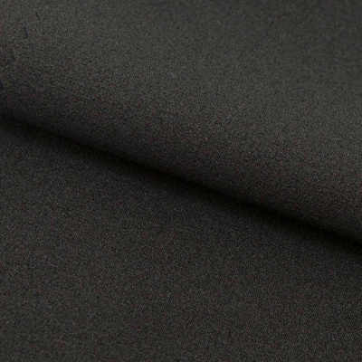 Креп стрейч Амузен, 85 гр/м2, шир.150см, цвет чёрный - купить в Набережных Челнах. Цена 148.37 руб.