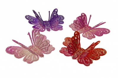 Бабочка декоративная пластиковая #9 - купить в Набережных Челнах. Цена: 7.09 руб.