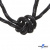 Шнурки #3-10, круглые с наполнителем 130 см, светоотражающие, цв.-чёрный - купить в Набережных Челнах. Цена: 75.38 руб.