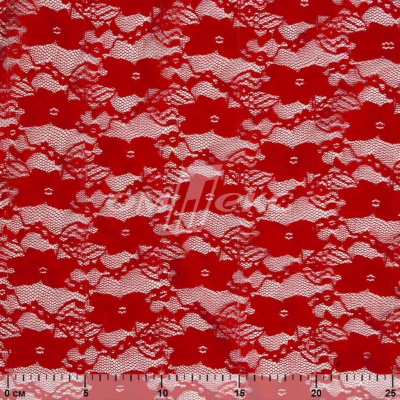 Кружевное полотно стрейч 15A61/RED, 100 гр/м2, шир.150см - купить в Набережных Челнах. Цена 1 580.95 руб.