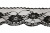 Кружево капроновое 730А, шир. 60 мм/уп.50 м, цвет #07-чёрный - купить в Набережных Челнах. Цена: 14 руб.