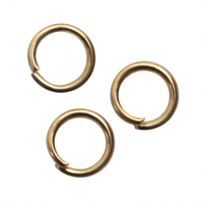 Кольцо  соединительное для бижутерии 5 мм, цв.-золото - купить в Набережных Челнах. Цена: 0.44 руб.