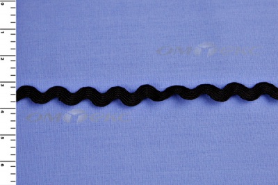 Тесьма плетеная "Вьюнчик"/черный - купить в Набережных Челнах. Цена: 48.11 руб.