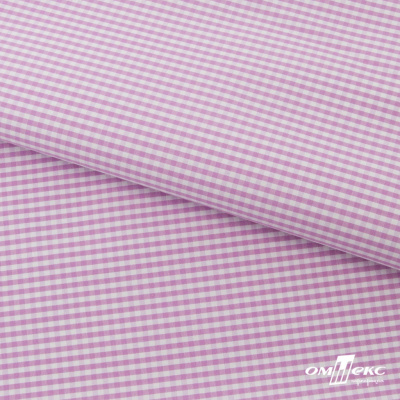 Ткань сорочечная Клетка Виши, 115 г/м2, 58% пэ,42% хл, шир.150 см, цв.1-розовый, (арт.111) - купить в Набережных Челнах. Цена 306.69 руб.