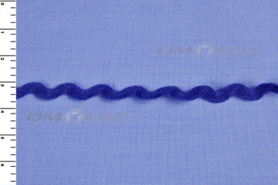 Тесьма плетеная "Вьюнчик"/синий - купить в Набережных Челнах. Цена: 40.72 руб.