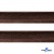 Кант атласный 074, шир. 12 мм (в упак. 65,8 м), цвет коричневый - купить в Набережных Челнах. Цена: 237.16 руб.