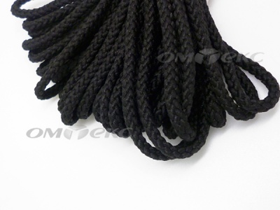 Шнур В-035 4 мм круп.плетение 100 м черный - купить в Набережных Челнах. Цена: 156.40 руб.