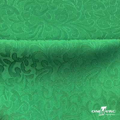 Ткань жаккард королевский, 100% полиэстр 180 г/м 2, шир.150 см, цв-зеленый - купить в Набережных Челнах. Цена 293.39 руб.