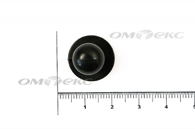Пуговица поварская "Пукля", 10 мм, цвет чёрный - купить в Набережных Челнах. Цена: 2.03 руб.