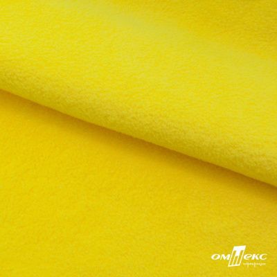 Флис DTY 14-0760, 240 г/м2, шир. 150 см, цвет яркий желтый - купить в Набережных Челнах. Цена 640.46 руб.