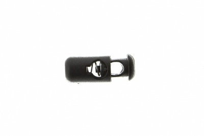 8108 Фиксатор пластиковый "Бочонок", 20х8 мм, цвет чёрный - купить в Набережных Челнах. Цена: 1.31 руб.
