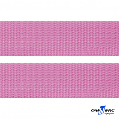 Розовый- цв.513-Текстильная лента-стропа 550 гр/м2 ,100% пэ шир.30 мм (боб.50+/-1 м) - купить в Набережных Челнах. Цена: 475.36 руб.
