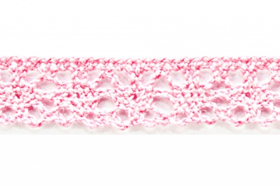 Тесьма кружевная 0621-1607, шир. 15 мм/уп. 20+/-1 м, цвет 096-розовый - купить в Набережных Челнах. Цена: 302.42 руб.
