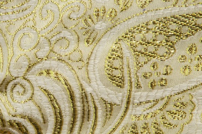 Ткань костюмная жаккард №5, 140 гр/м2, шир.150см, цвет золото - купить в Набережных Челнах. Цена 383.29 руб.