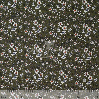 Плательная ткань "Фламенко" 11.2, 80 гр/м2, шир.150 см, принт растительный - купить в Набережных Челнах. Цена 259.21 руб.