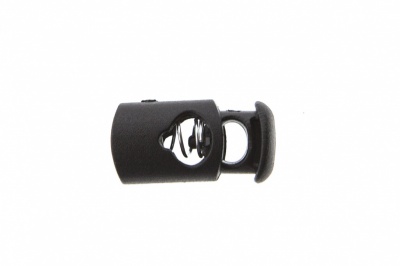 8021 Фиксатор пластиковый "Цилиндр", 20х10 мм, цвет чёрный - купить в Набережных Челнах. Цена: 1.31 руб.