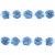 Тесьма плетеная "Рюш", упак. 9,14 м, цвет голубой - купить в Набережных Челнах. Цена: 45.87 руб.
