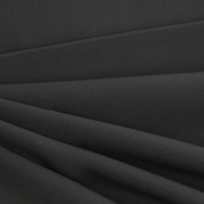 Костюмная ткань "Элис", 220 гр/м2, шир.150 см, цвет чёрный - купить в Набережных Челнах. Цена 308 руб.