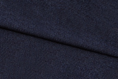 Ткань джинсовая №96, 160 гр/м2, шир.148см, цвет т.синий - купить в Набережных Челнах. Цена 350.42 руб.