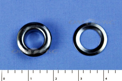 Люверсы металлические, блочка/кольцо, №5 (8 мм) упак.1000 шт- цв.никель - купить в Набережных Челнах. Цена: 392 руб.