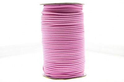 0370-1301-Шнур эластичный 3 мм, (уп.100+/-1м), цв.141- розовый - купить в Набережных Челнах. Цена: 459.62 руб.