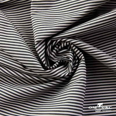 Ткань сорочечная Полоска Кенди, 115 г/м2, 58% пэ,42% хл, шир.150 см, цв.6-черный, (арт.110) - купить в Набережных Челнах. Цена 306.69 руб.