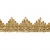 Тесьма металлизированная 0384-0240, шир. 40 мм/уп. 25+/-1 м, цвет золото - купить в Набережных Челнах. Цена: 490.74 руб.