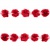 Тесьма плетеная "Рюш", упак. 9,14 м, цвет красный - купить в Набережных Челнах. Цена: 46.82 руб.