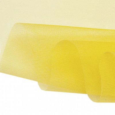 Фатин жесткий 16-68, 22 гр/м2, шир.180см, цвет жёлтый - купить в Набережных Челнах. Цена 89.29 руб.