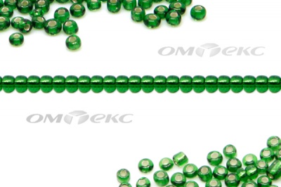 Бисер (SL) 11/0 ( упак.100 гр) цв.27В - зелёный - купить в Набережных Челнах. Цена: 53.34 руб.