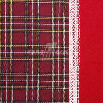 Ткань костюмная клетка 24379 2012, 230 гр/м2, шир.150см, цвет бордовый/бел/жел - купить в Набережных Челнах. Цена 539.74 руб.