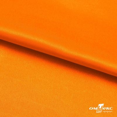 Поли креп-сатин 15-1263, 125 (+/-5) гр/м2, шир.150см, цвет оранжевый - купить в Набережных Челнах. Цена 155.57 руб.
