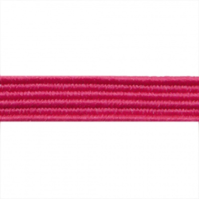 Резиновые нити с текстильным покрытием, шир. 6 мм ( упак.30 м/уп), цв.- 84-фуксия - купить в Набережных Челнах. Цена: 155.22 руб.