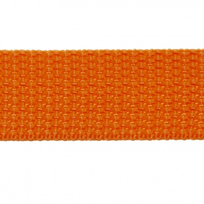 Стропа текстильная, шир. 25 мм (в нам. 50+/-1 ярд), цвет оранжевый - купить в Набережных Челнах. Цена: 409.94 руб.