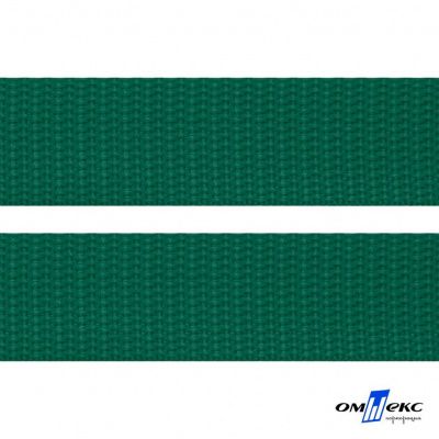 Зелёный- цв.876 -Текстильная лента-стропа 550 гр/м2 ,100% пэ шир.40 мм (боб.50+/-1 м) - купить в Набережных Челнах. Цена: 637.68 руб.