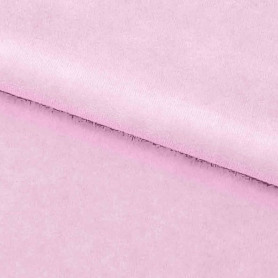 Велюр JS LIGHT 1, 220 гр/м2, шир.150 см, (3,3 м/кг), цвет бл.розовый - купить в Набережных Челнах. Цена 1 055.34 руб.