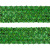 Тесьма с пайетками D4, шир. 35 мм/уп. 25+/-1 м, цвет зелёный - купить в Набережных Челнах. Цена: 1 308.30 руб.