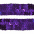 Тесьма с пайетками 12, шир. 20 мм/уп. 25+/-1 м, цвет фиолет - купить в Набережных Челнах. Цена: 778.19 руб.