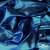 Трикотажное полотно голограмма, шир.140 см, #602 -чёрный/бирюза - купить в Набережных Челнах. Цена 385.88 руб.