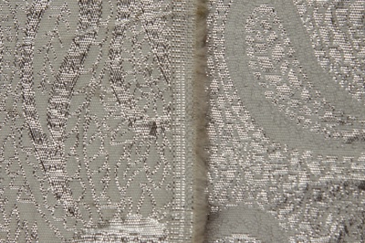 Ткань костюмная жаккард, 135 гр/м2, шир.150см, цвет белый№19 - купить в Набережных Челнах. Цена 441.94 руб.