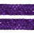Тесьма с пайетками 12, шир. 35 мм/уп. 25+/-1 м, цвет фиолет - купить в Набережных Челнах. Цена: 1 308.30 руб.