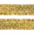 Тесьма с пайетками D16, шир. 35 мм/уп. 25+/-1 м, цвет золото - купить в Набережных Челнах. Цена: 1 281.60 руб.