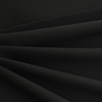 Костюмная ткань с вискозой "Меган", 210 гр/м2, шир.150см, цвет чёрный - купить в Набережных Челнах. Цена 378.55 руб.