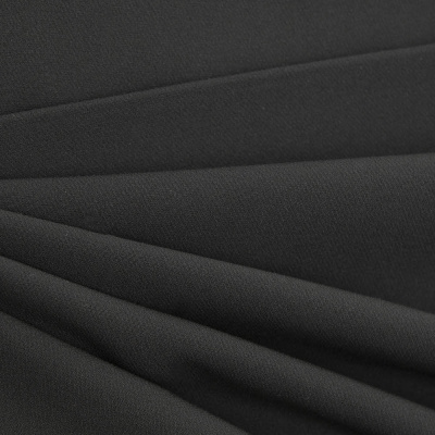 Костюмная ткань "Элис", 200 гр/м2, шир.150см, цвет чёрный - купить в Набережных Челнах. Цена 303.10 руб.