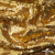 Трикотажное полотно, Сетка с пайетками,188 гр/м2, шир.140 см, цв.-тем.золото (#51) - купить в Набережных Челнах. Цена 505.15 руб.