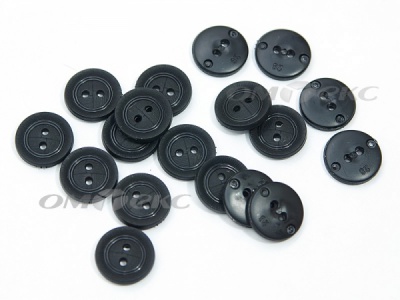 51820/18 мм (2 пр) черные пуговицы - купить в Набережных Челнах. Цена: 0.82 руб.